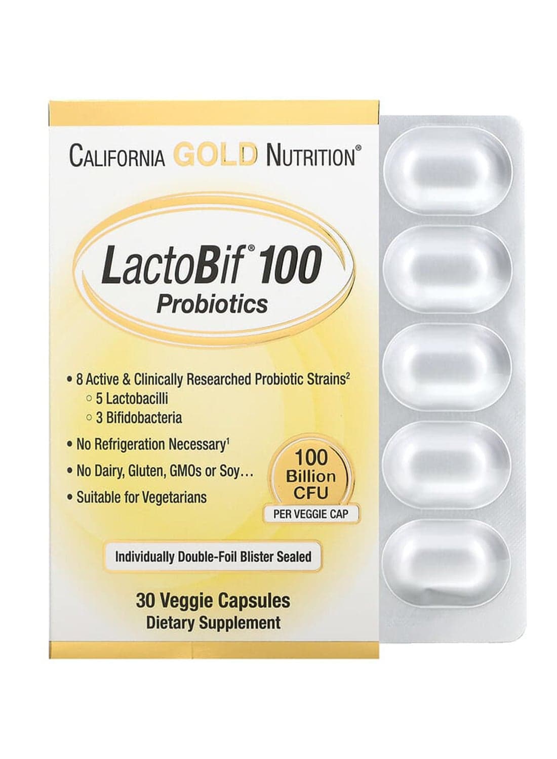 LactoBif 100 Probiotics - 30 Capsules