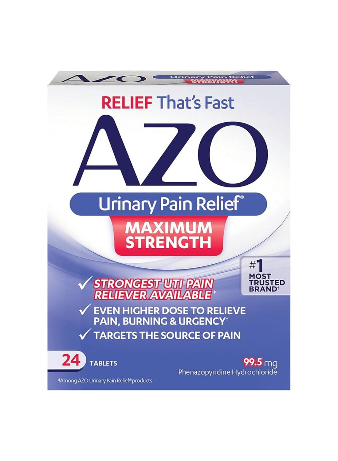 Maximum Strength Urinary Pain Relief - 24 Tablets