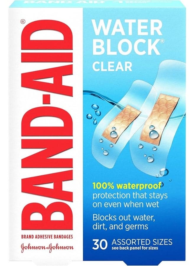 Water Block Adhesive - 30 Bandages