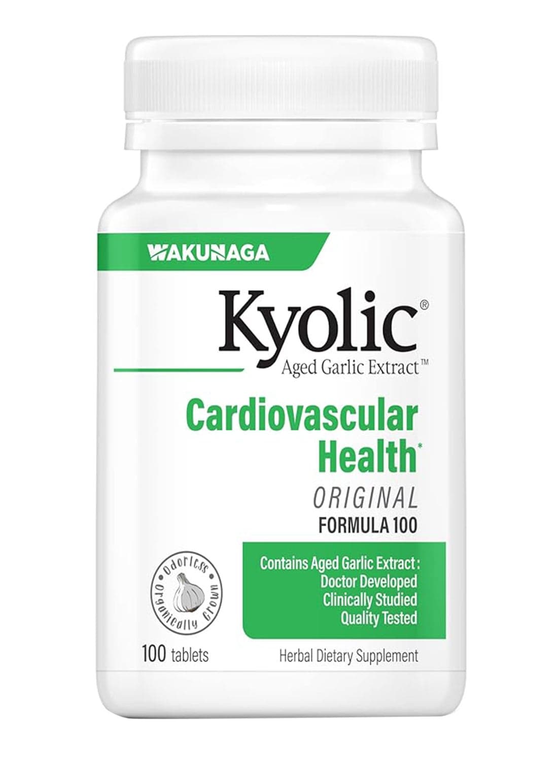 Kyolic Aged Garlic Extract Formula 100 Original Cardiovascular 100 Tablets