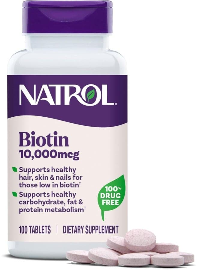 Biotin Beauty 10000 mcg - 100 Tablets Packaging May Vary