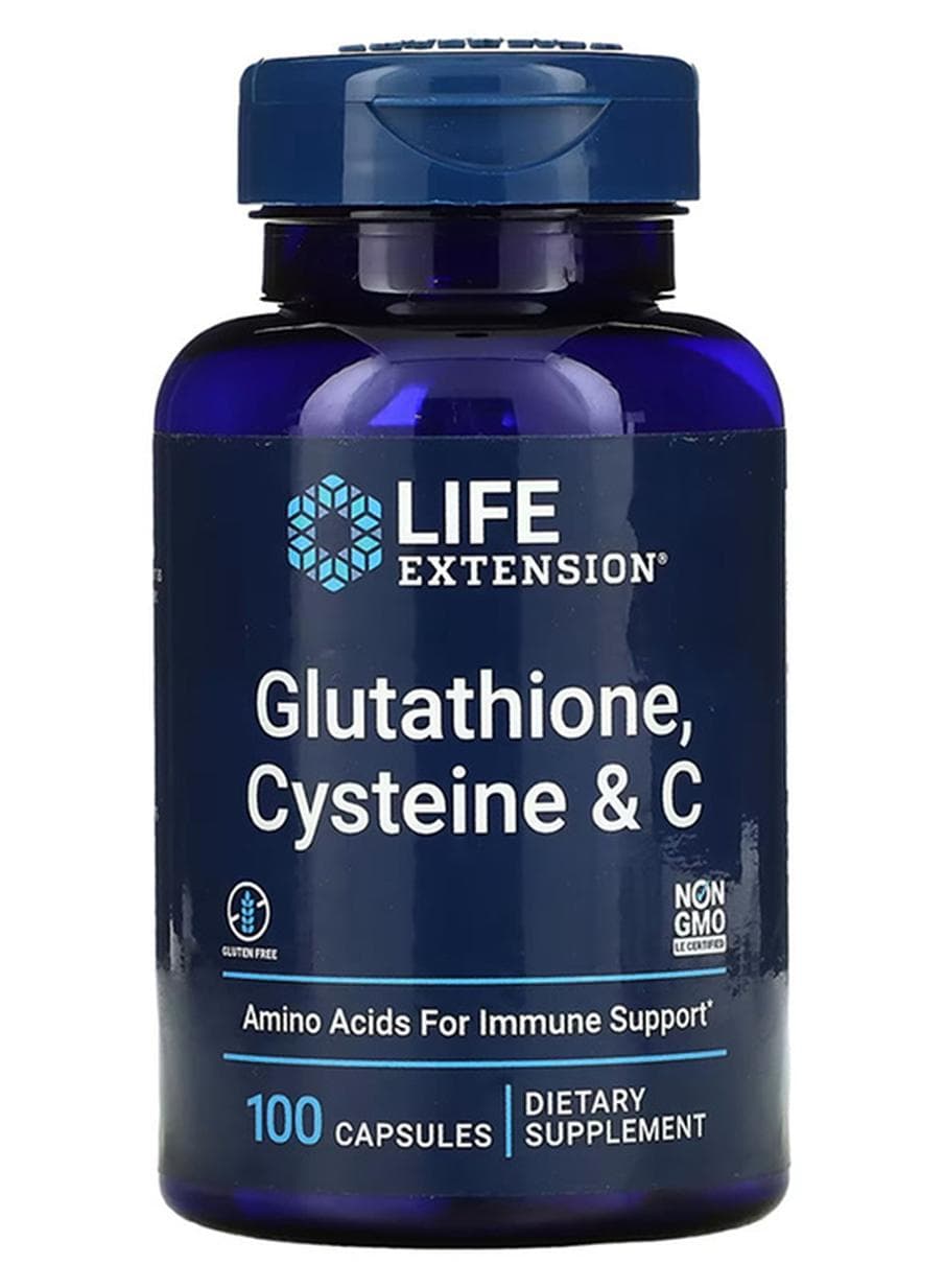 Glutathione, Cysteine And C, 100 Capsules
