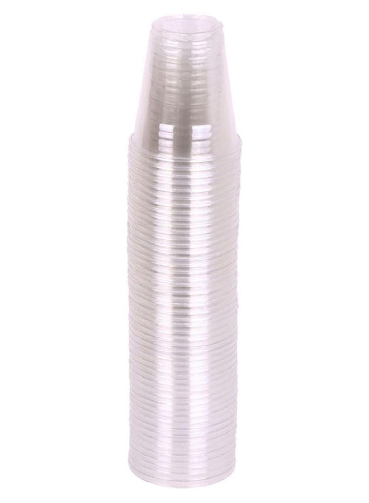 50-Piece Plastic Cup Set 6oz Clear