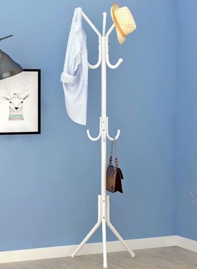 Metal Cloth Rack Clothes And Coat Hanger Rack Garments Rack Elegant White Free Standing Cloth Rack White 175x42x46cm