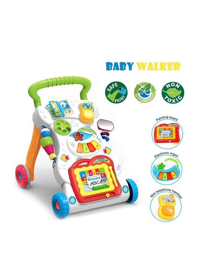 Baby Toddler Stroller Walker- Sit & Stand & Walk With Impressive Steps