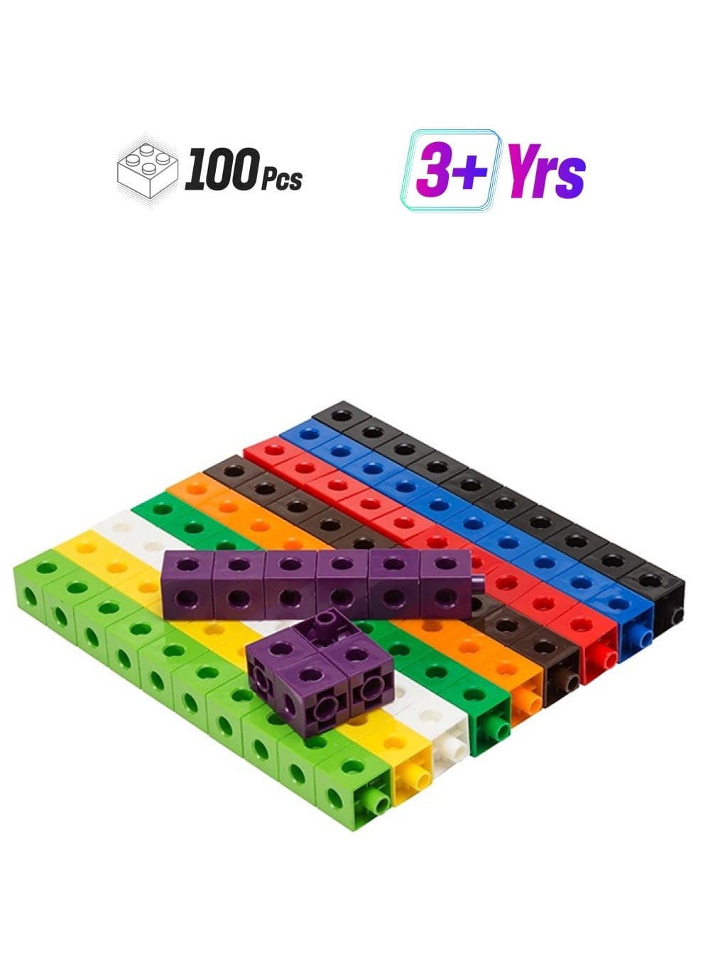 31839 100-Piece Linking Cube Building Set 100 3+ Years