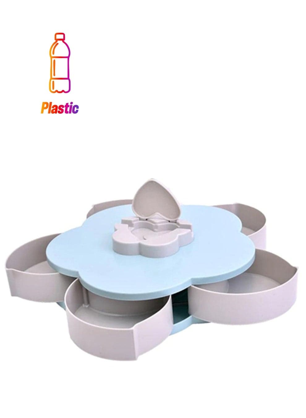 Flower Candy Box Grey 27cm