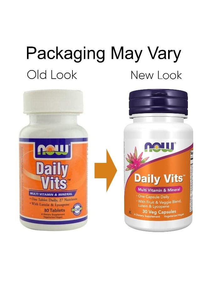 Daily Vits Multi Vitamin & Mineral 30 Veg Capsules Packaging May Vary