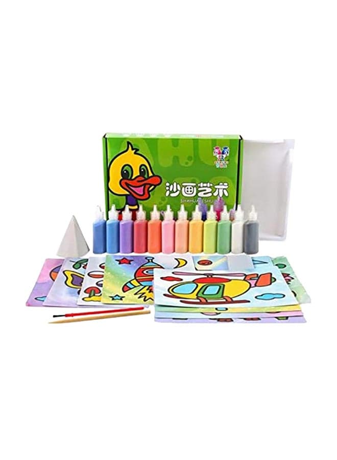 12-Piece DIY Sand Painting Drawing Board Set