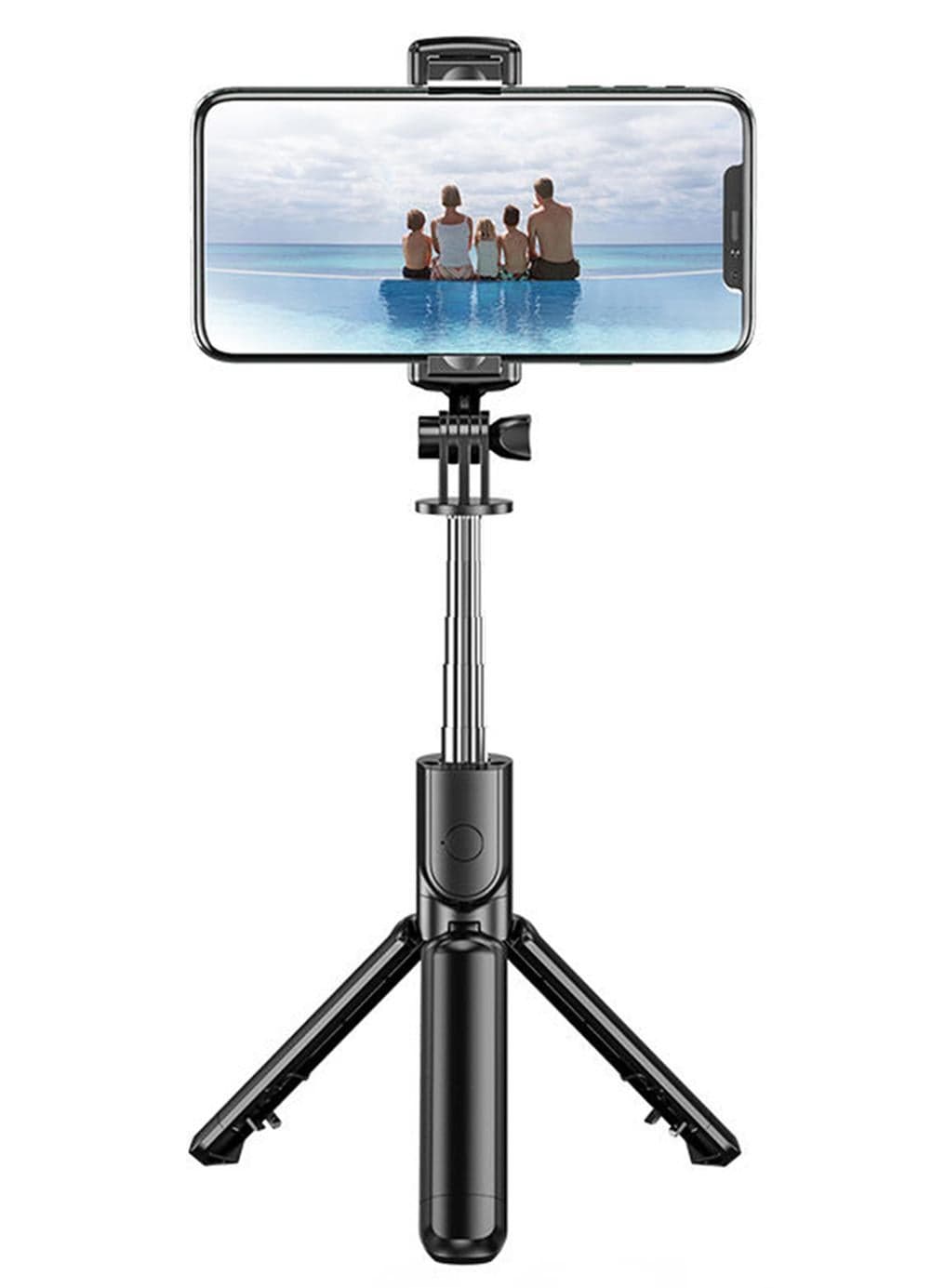 S03 Bluetooth 4.0 Mini Selfie Stick for SmartPhones Camera Black