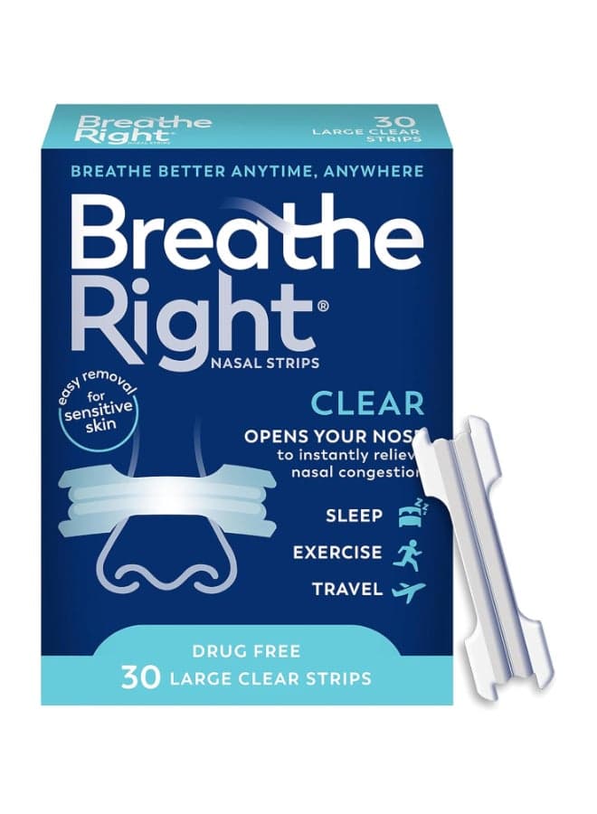 Nasal Strips Clear Large 30 Count (Packaging May Vary)