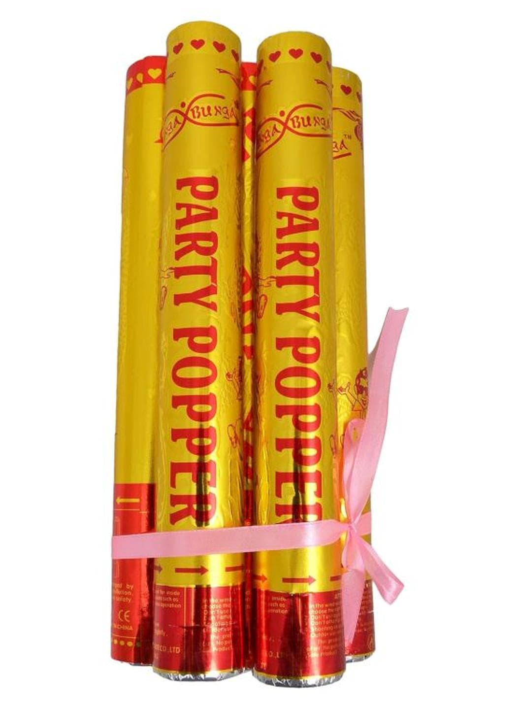 5-Piece Party Popper Roll Set 20cm