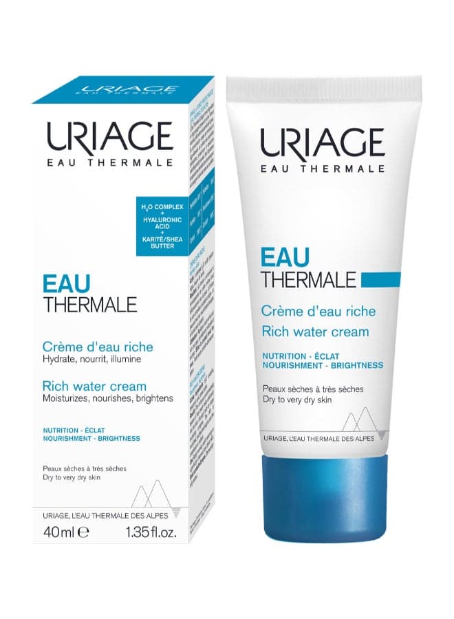 Eau Thermale Rich Water Cream 40Ml Clear 40ml