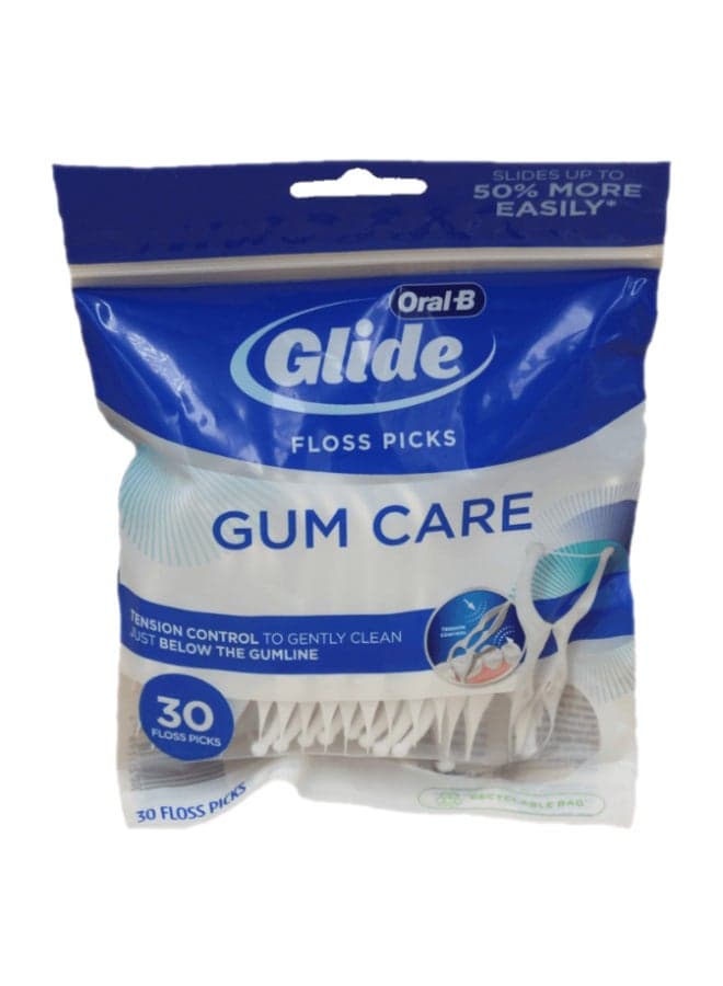 Glide Gum Care Floss Picks 30 Count 30grams