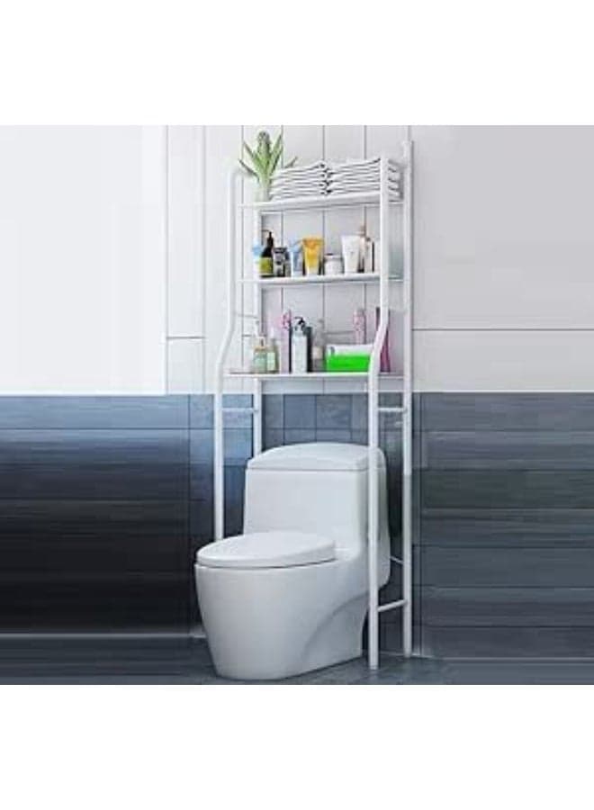 3 Tier Stainless Steel Washing Machine Rack White 152*25*47cm