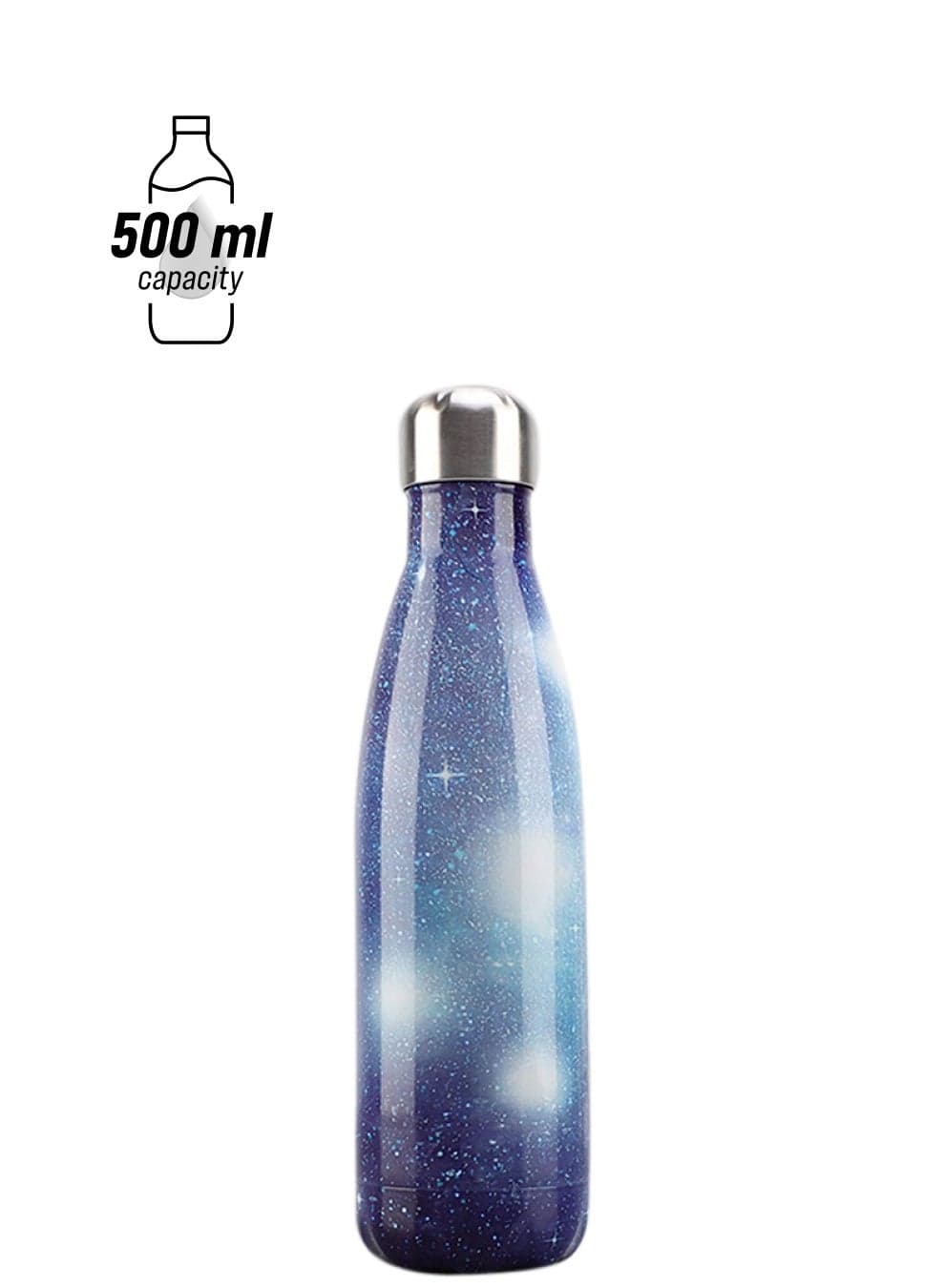 Vacuum Insulated Double Wall Stainless Steel Water Bottle Multicolour 500ml