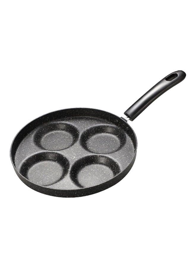 4-Cup Non-Stick Egg Frying Pan Black 24 x 5 x 24cm