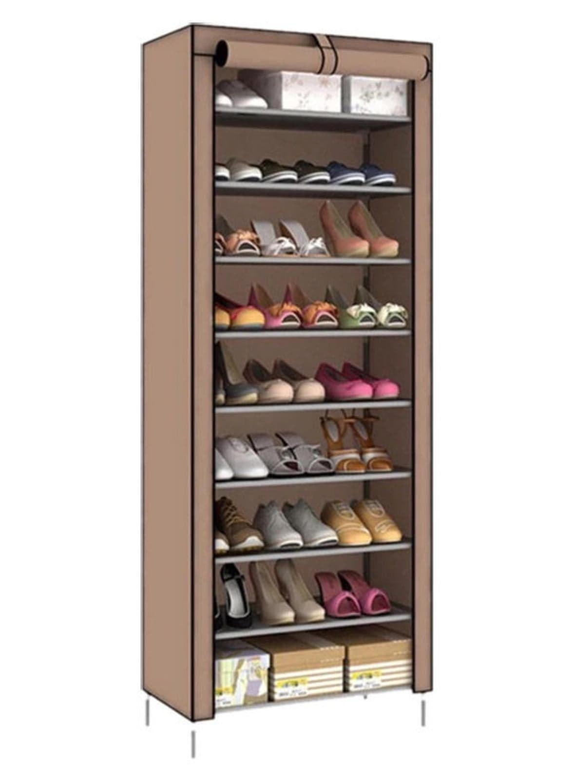 10 layer Shoe Cabinet Rack Multicolour 60x30x160cm