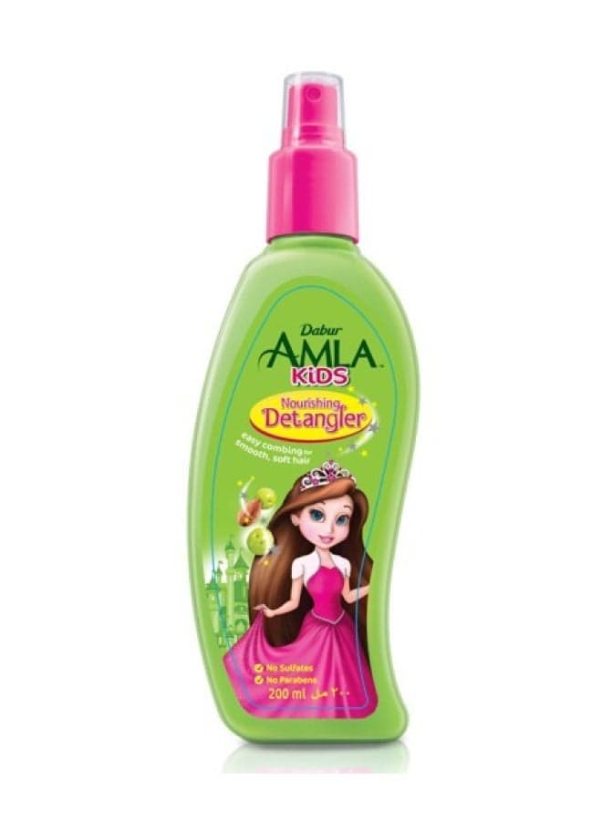 Dabur Amla Nourishing Kids Detangler 200 ml | Easy Combing for Smooth & Soft Hair | No Sulfates & No Parabens