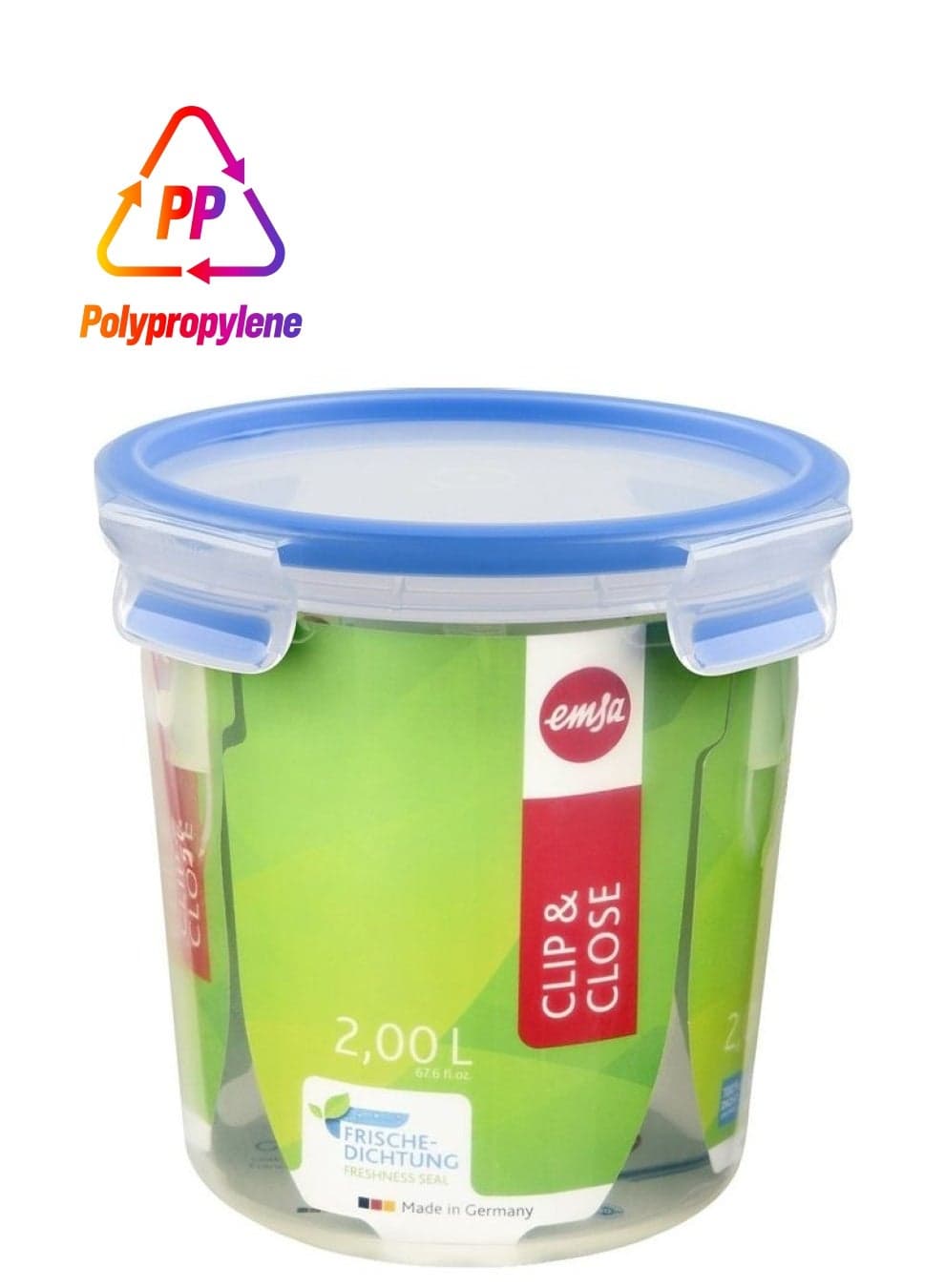 Tall Round Food Storage Container With Lid Clear