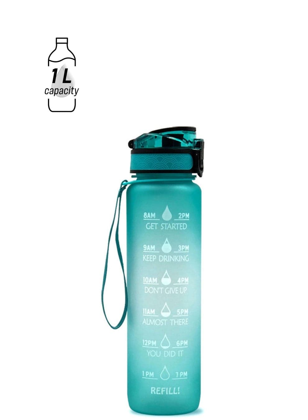 Sports Water Bottle Blue 1Liters