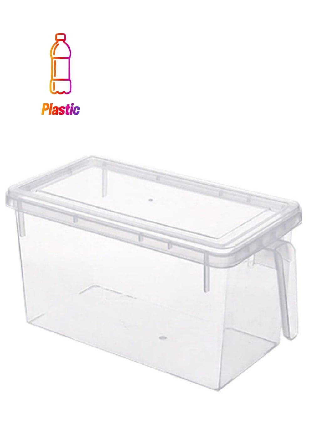 Food Storage Boxes With Lids Freezer Clear 12.5 x 30 x 12cm