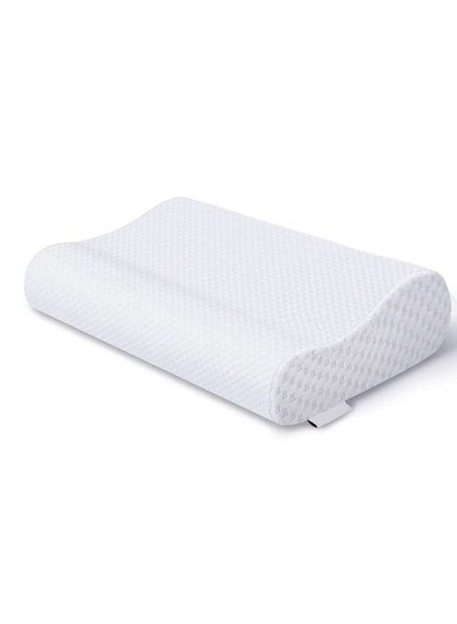Ergonomic Contour Pillow Memory Foam White 40x60cm