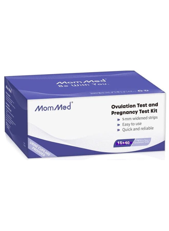 Ovulation Test Kit And Pregnancy Test Kit (40+15) With 55 Urine Cups