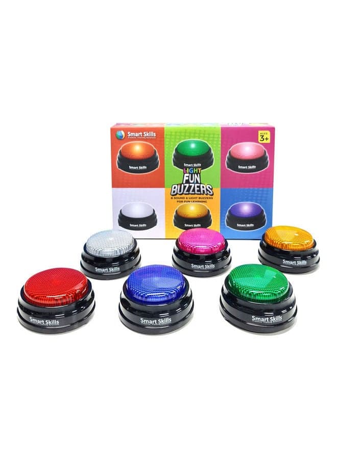 6-Piece Sound And Light Buzzers For Fun Learning
