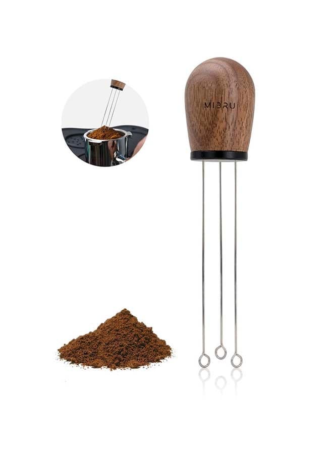Wooden Handle Needle Coffee Tamper Silver/Brown 500ml