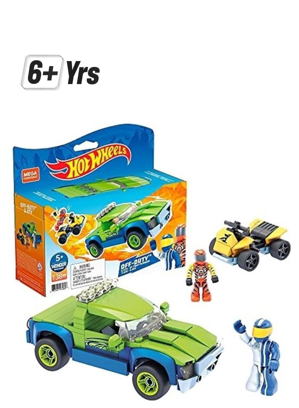 GYG21 138-Piece Hot Wheels Off-Duty Building Set 138 6+ Years