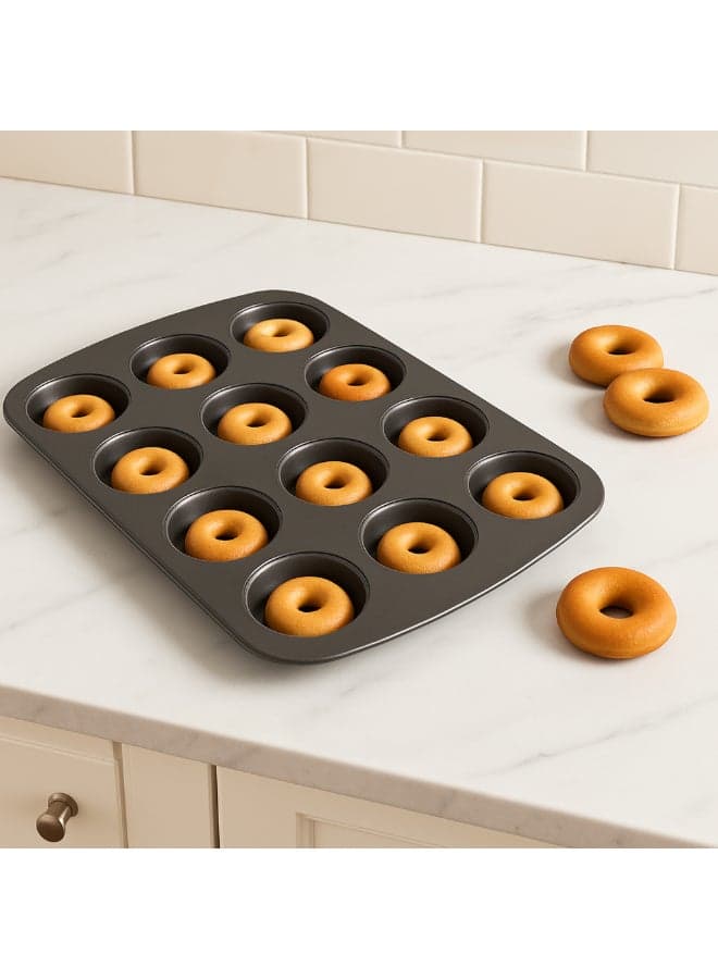 Medium Doughnut Mould Black 13.7x1.5x9.25cm