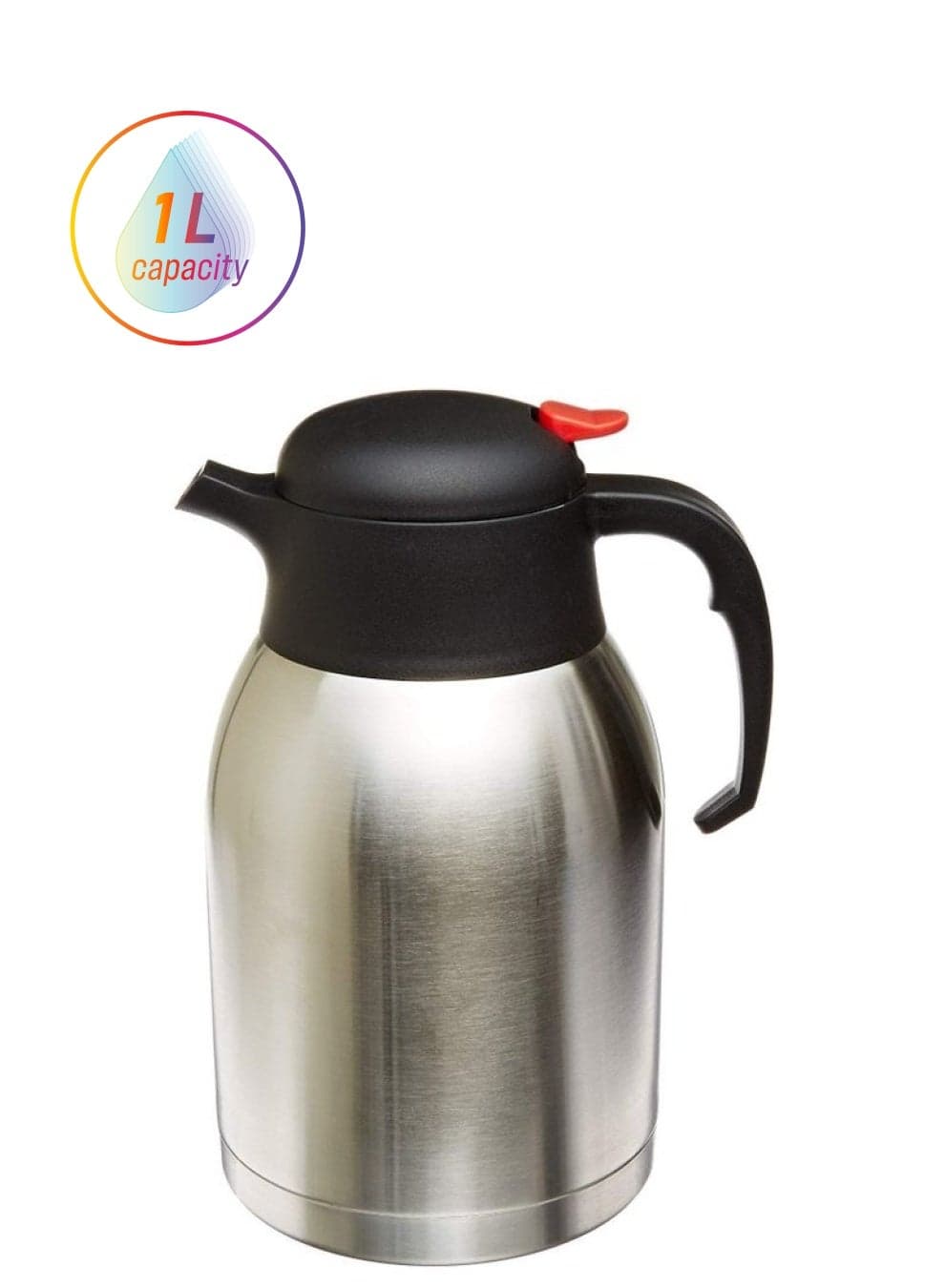 Double Walled Vacuum Insulated Coffee Thermos Silver/Black