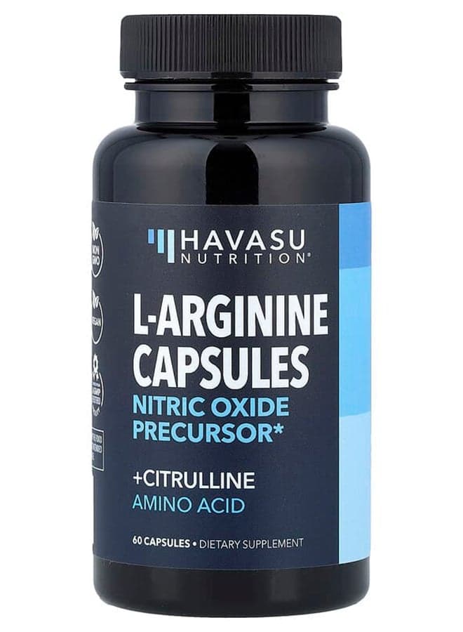 L-Arginine + Citrulline , 60 Capsules Packaging May Vary