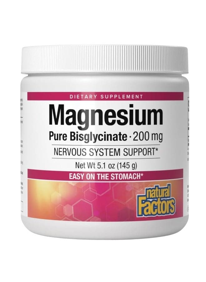 Magnesium Pure Bisglycinate 200Mg 5.1 Oz Packaging May Vary