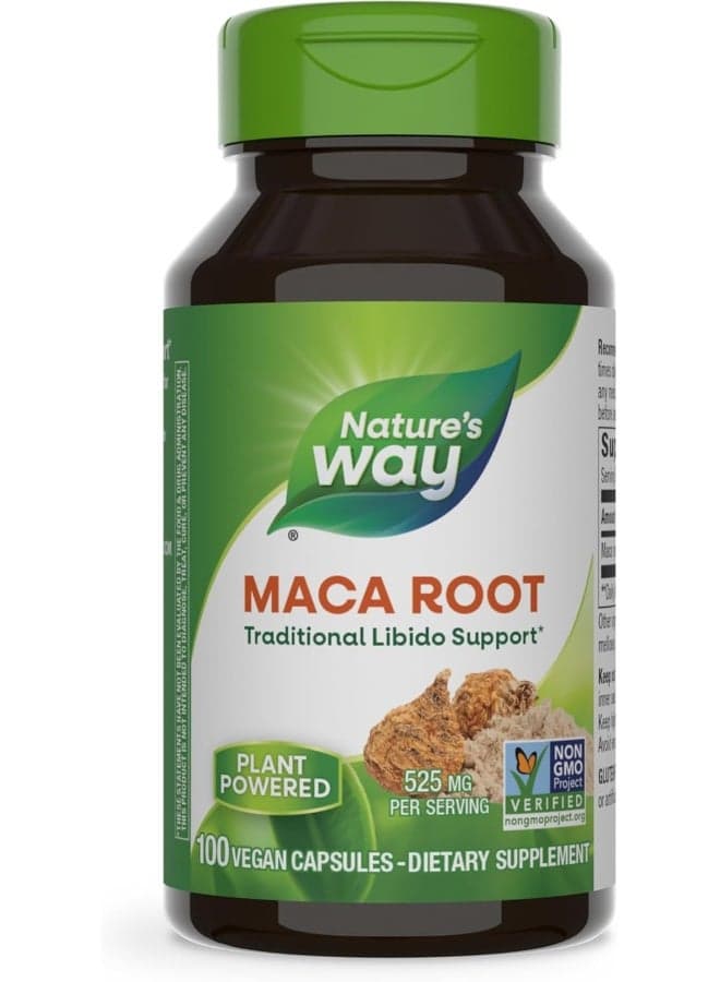 Maca Root 100 Vegan Capsules Packaging May Vary