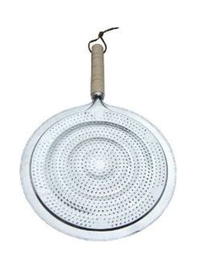 Simmermat Ring Heat Diffuser With Wooden Handle Silver