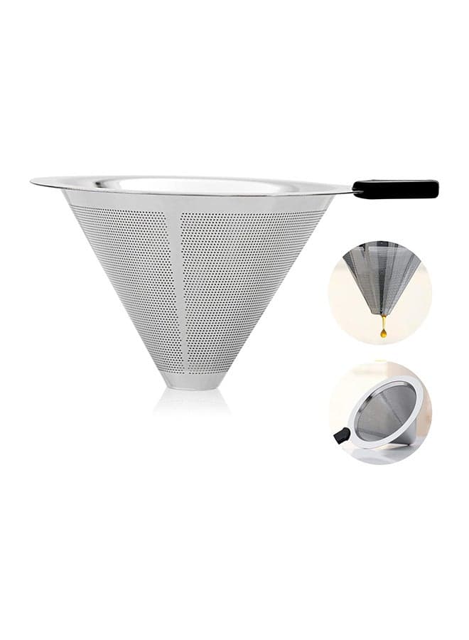 Coffee Filter Silver 5.91 x 2.76 x 2.76cm