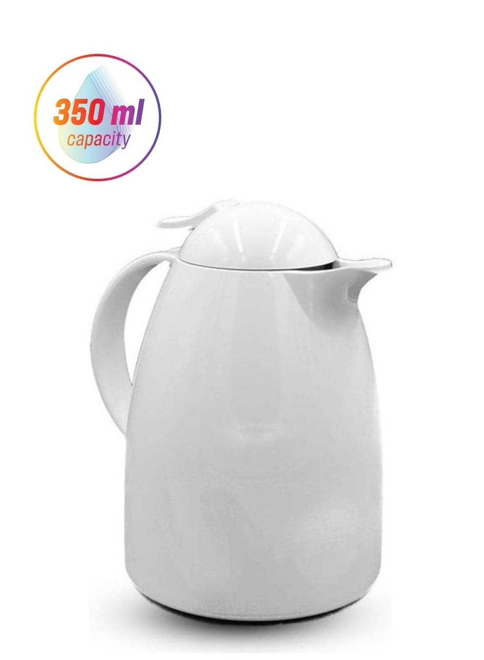 Auberge Quick Tip Vacuum Flask White 17x14x12cm