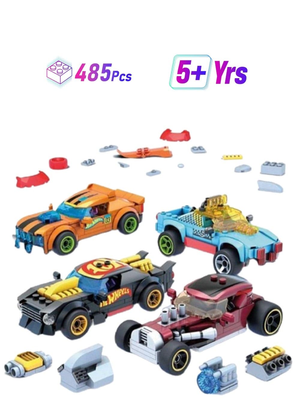 GVM13 485-Piece Ultimate Car Customizer Building Playset 485 5+ Years