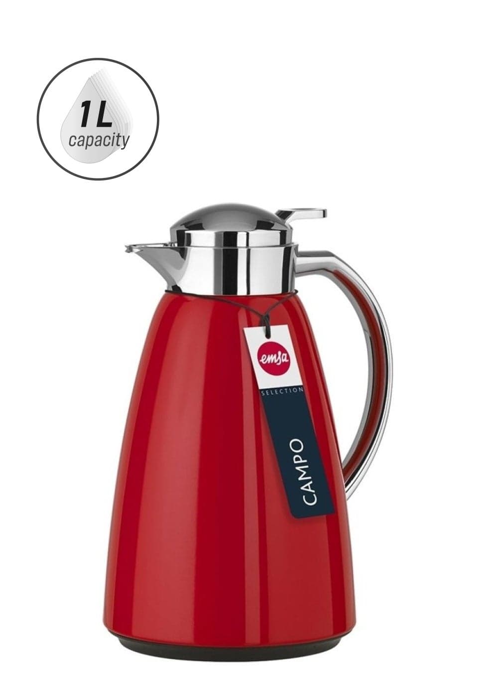 Campo Flask Quick Tip Red/Silver 24.5 x 17 x 17cm