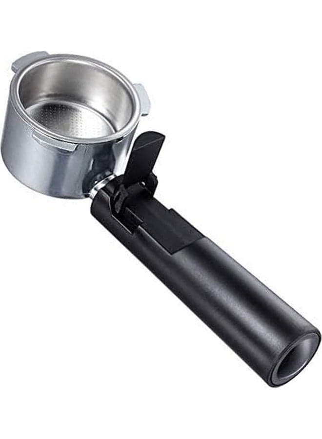 Coffee Bottomless Stainless Steel Portafilter With Filter Basket Black 51mm