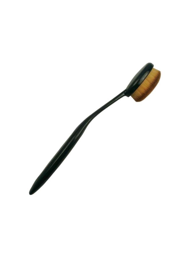 Oval Foundation And Contour Applicator Brush Black