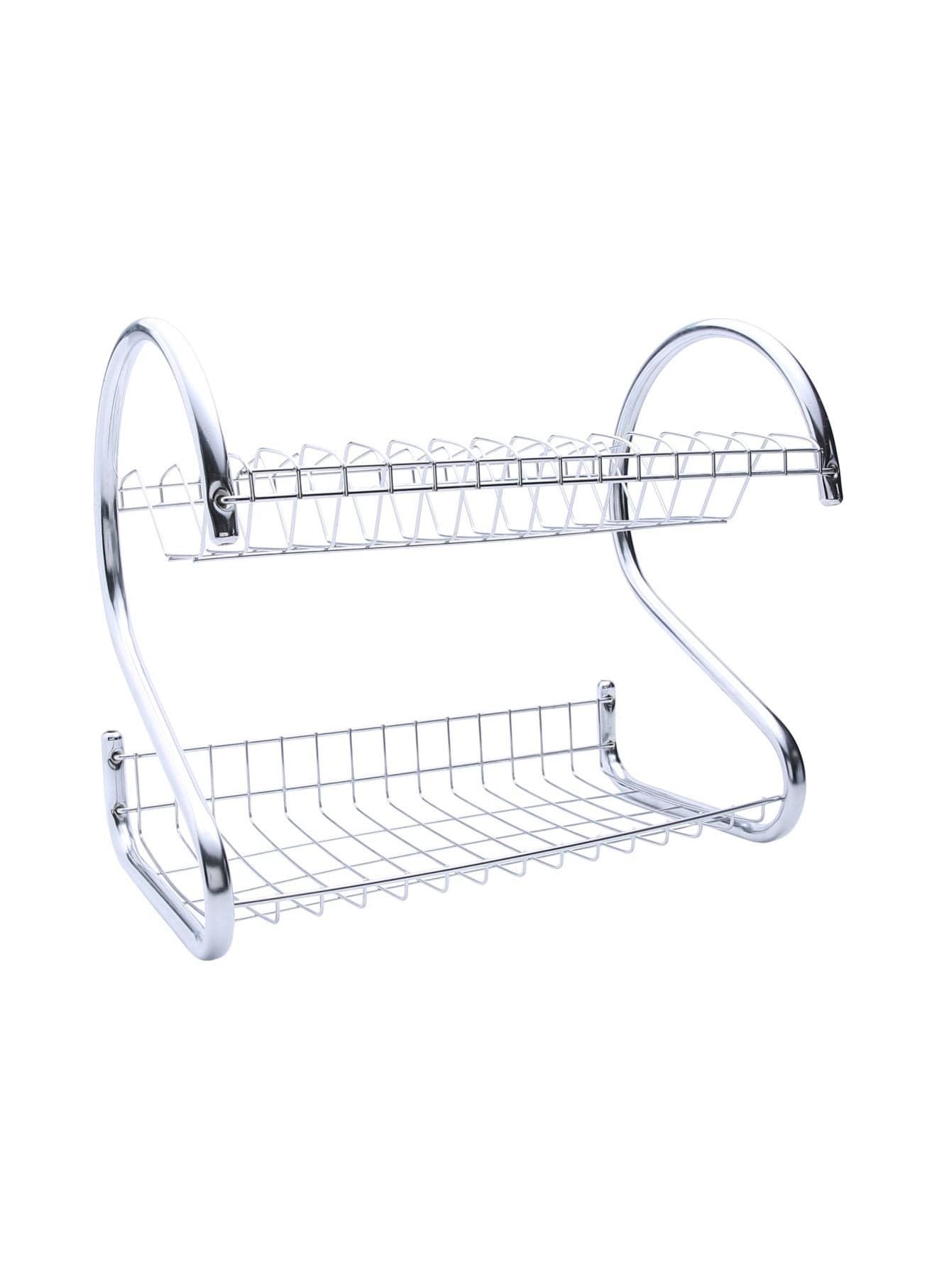 2-layer Dish Rack Silver 40cm