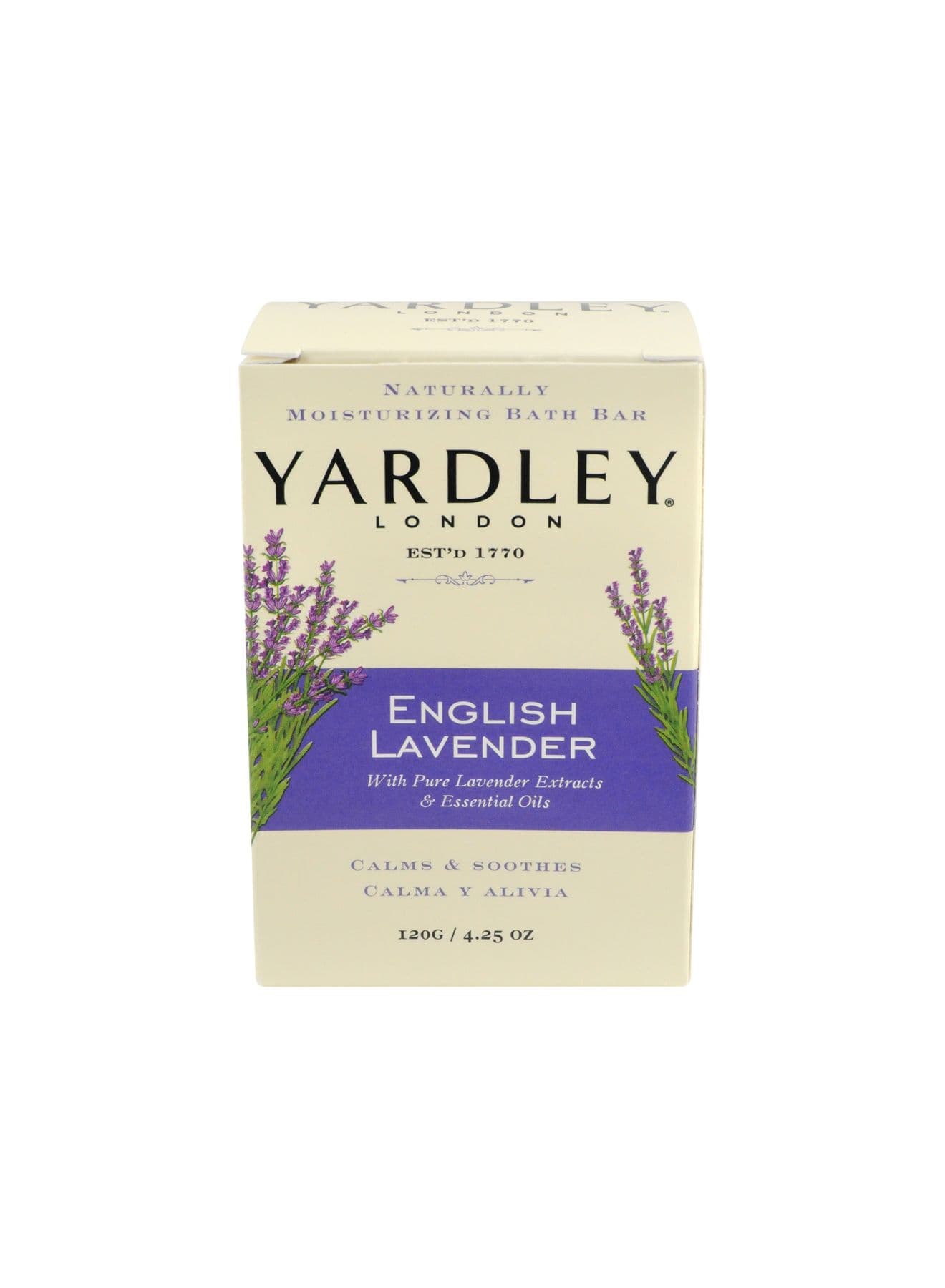 English Lavender Bar Soap White 120.48grams