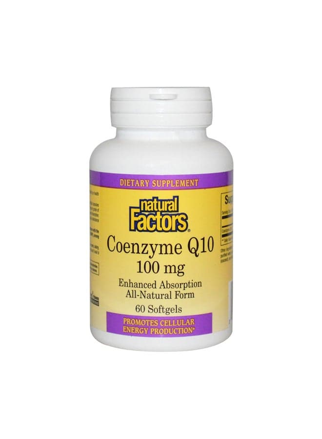 60 Softgels Coenzyme Q10 All Natural Form