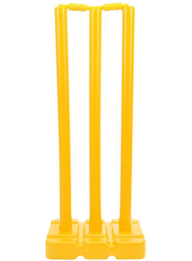 Cricket Plastic Stumps With Base And Bails 28inch