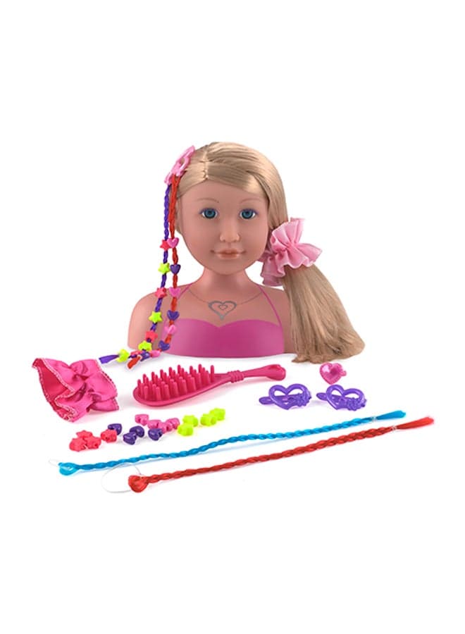 Ashley Fashionable Styling Head Play Set – Premium Quality Hair Styling Toy for Kids, Endless Styling Fun, Elegant Design, Perfect Gift for Kids Girls Aged 3+