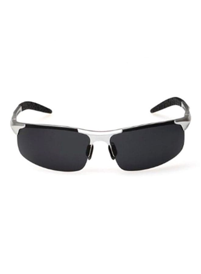 High End Magnesium Rectangular Frame Sunglasses - Lens Size: 64 mm