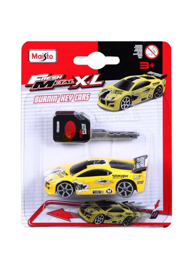 Special Edition Fresh Metal Burnin Key Diecast Car - Colour May Vary 3inch